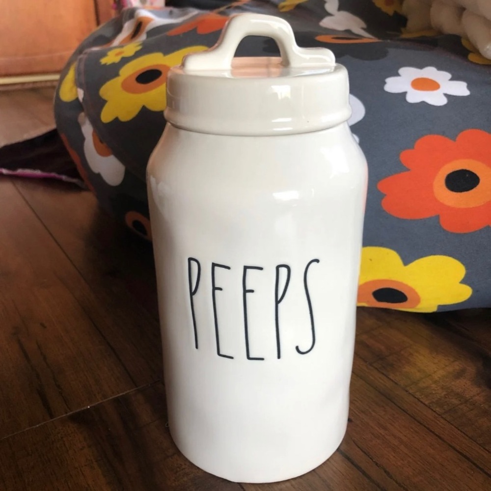 Rae Dunn peeps canister